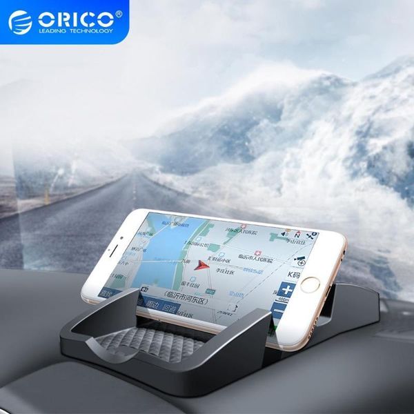 

orico anti slip car dashboard phone holder for pad phone support car dual slot bracket non slip smartphone stand desk mount1