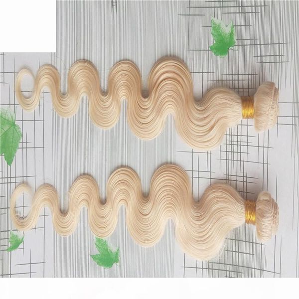 

10-30 inchs platinum blonde color hair weaving 100% human hair weave 10-30" splendid body wave hair extensions 100g 1pcs, Black