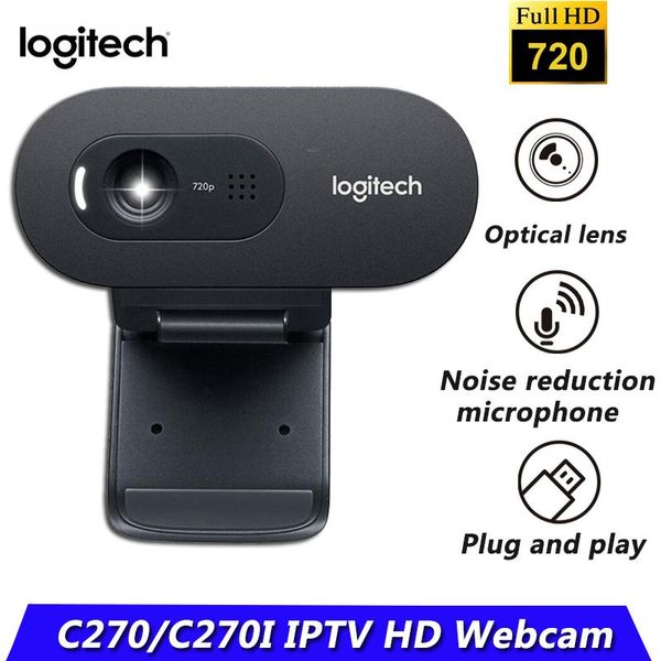 

webcams original webcam c270i hd 720p online teaching beautification teleconference meeting wide-angle camera