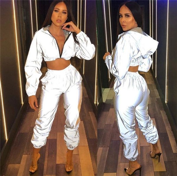 

europe and the united states 2020 new women's fashion street style long-sleeved hooded sports casual pants two-piece set, Gray