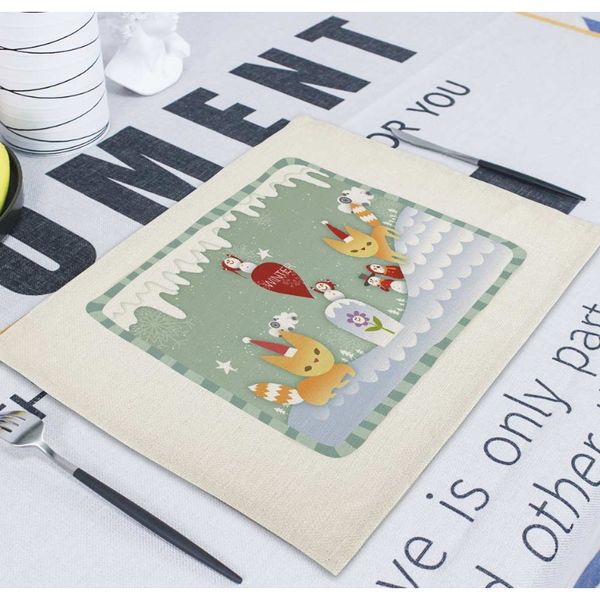 

счастливого рождества медведь кубок кубок coaster mariage home dunning bilen walily happy для домашнего лося хлопчатобумажные декоративные м