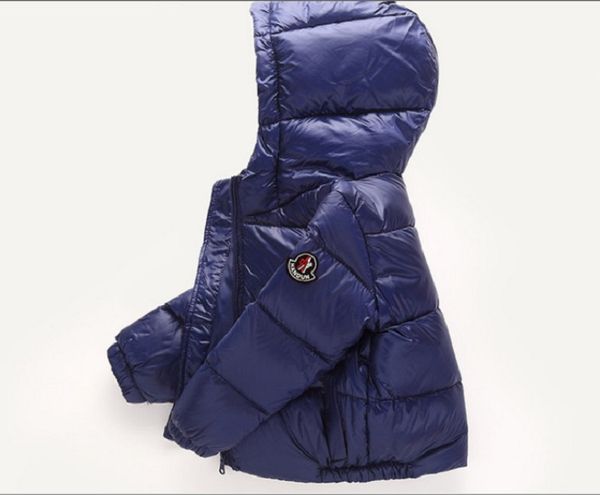 

дети зима вниз пальто мальчиков и девочки моды куртка дети сгущают с капюшоном пальто прогрева утиной верхней одеждой одежды из uutrade, Blue;gray