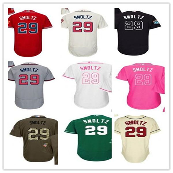 

custom atlanta brave leave name number 29 john smoltz baseball jersey men women youth jerseys, Blue;black