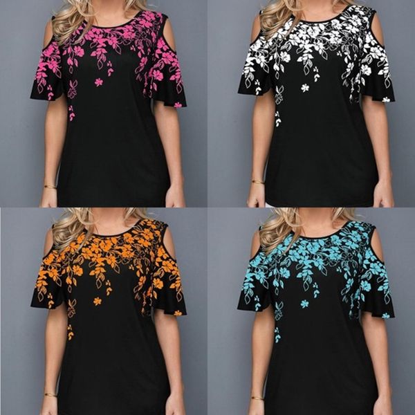 

2020 летней женщины с коротким рукавом печати coat откорм 2020 летней женщины с коротким рукавом футболки печать top coat футболка верхняя о, White