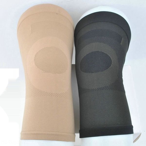 

elastic sleeve copper pressure kneepad outdoor sports cycling joint knee warm and close fitting for men outdoor sports protection warm prote, Black