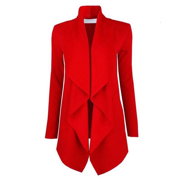 

2020women's autumn european and american women's elegant cardigan front lapel medium long coat jacket, Tan;black