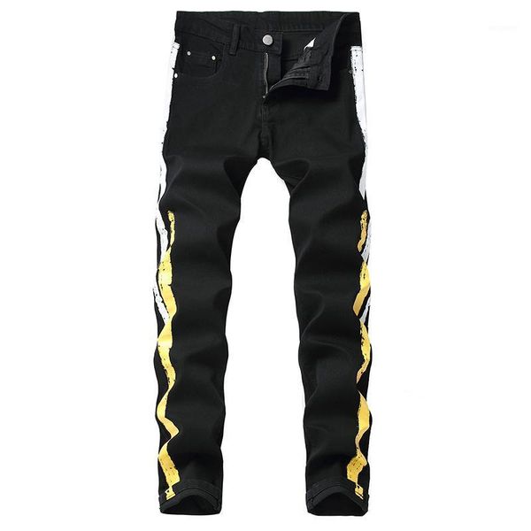 

men black jeans men casual comfortable trousers jeans new holes europe and america1, Blue