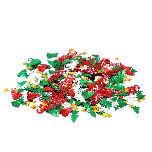 

20g 60g merrychristmas confetti aluminum foil circle snowflake deer sequins wedding throw party decor balloon acc jlljqh