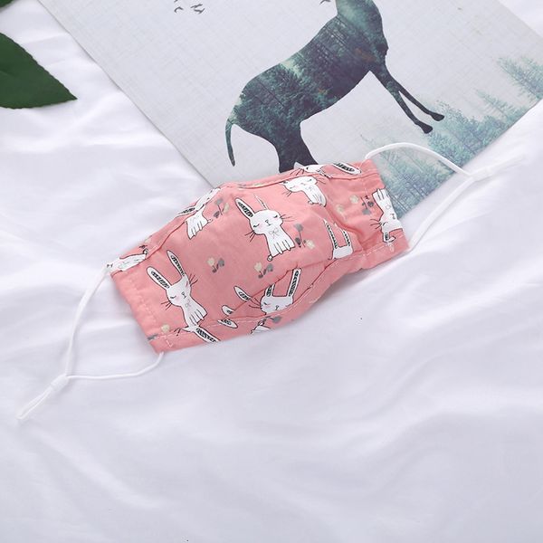 

dhl shipping children cartoon animals reusable face bandanas breathable anti-dust mouth cover cute print cotton mask kimter-l874fa 3 n4h24, Black