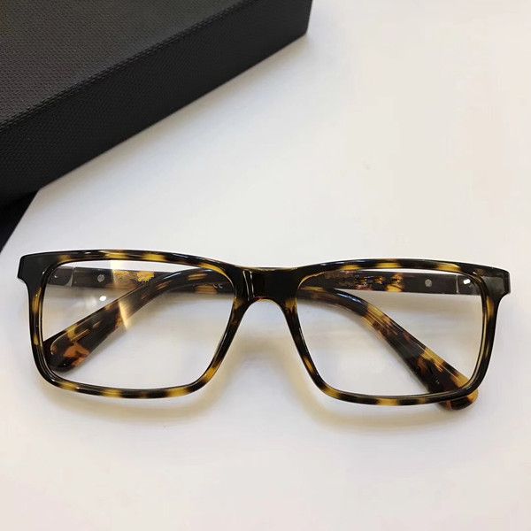 

2021 luxury fashion men brand designer popular pd 06sv glasses optical lens square full frame black tortoise with case, White;black