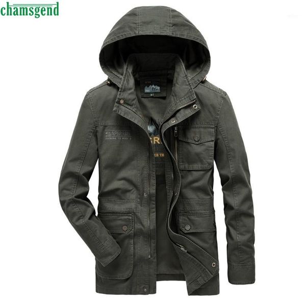 

chamsgend new men's long jacket waterproof sports coat mountaineering wearing autumn winter outdoor coat chaqueta impermeable1, Black;brown