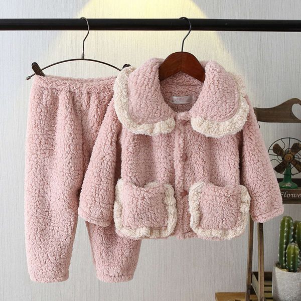 

new thickened flannel product 2020 home children's wear in autumn and winter 74h0, Blue;red