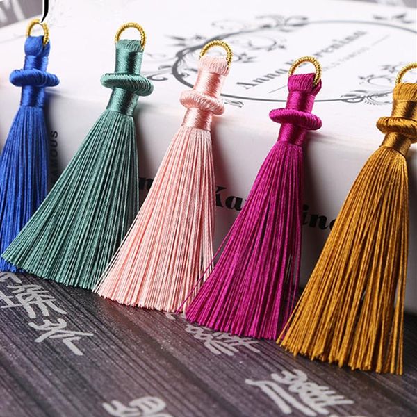 

2pcs 8cm hanging ring tassel jewelry curtain garments decorative accessories diy key cell phone bag fringe trim tassels pendant h jllviw