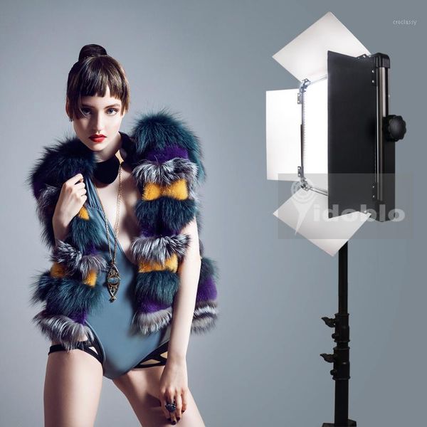 

flash heads 120w led continue lighting studio lights for video interview pography shooting warm & cold color d-1500ii pro lamp1