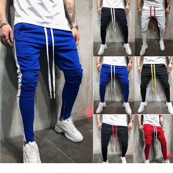 

hirigin harajuku fashion mens joggers slim pencil pants hip hop streetwear mens clthes 2018 men sweatpants track pant new, Black