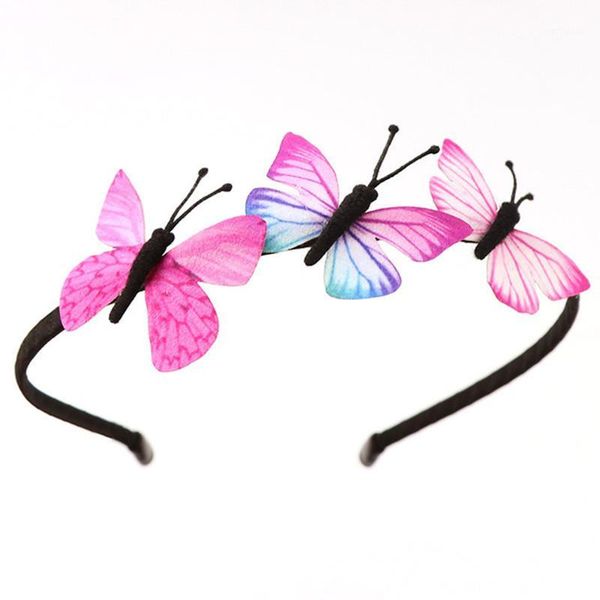 

hair accessories 12pcs girls band kids butterfly headband children party baby colorful handmade fairy princess hairbands1, Slivery;white