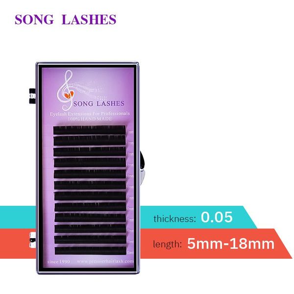 

false eyelashes song lashes eyelash extensions soft thin tip b c d 0.05 thickness extension lash make up tool