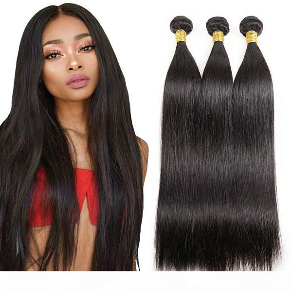 

straight weave raw indian hair 3 bundles lot unprocessed virgin hair bundle deals natural black hair extensions