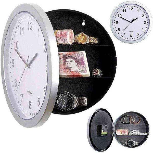 Hidden Secret Große Wanduhr Spardose Safe Stash Aufbewahrungsbehälter für Schmucksachen Cofre Piggy Bank Tirelire Salvadanaio H1230