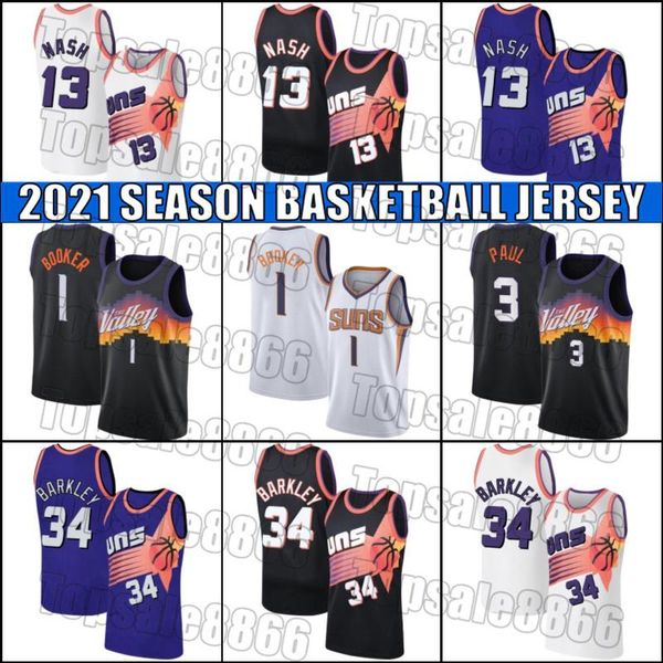 

devin 1 booker jersey chris 3 paul jerseys phoenix suns jersey throwback steve 13 nash jersey retro charles 34 barkley 651cv, Black;red