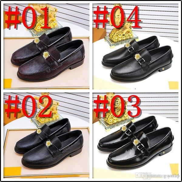 

mi mens shoes casual luxury formal shoes brand fashion elegant oxford dress party wedding shoes brogue zapatos de hombre de fiesta 33, Black