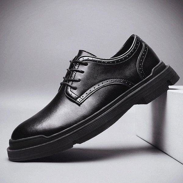 

men genuine leather shoes outdoor classic brand men casual shoes waterproof cow leather lace up oxfords casual balck shoes #gf9u