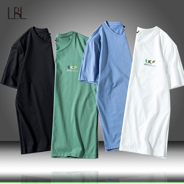 

summer cotton hip hop t shirts men casual short sleeve 4 color solid tee shirts mens loose o neck tshirt streetwea, White;black