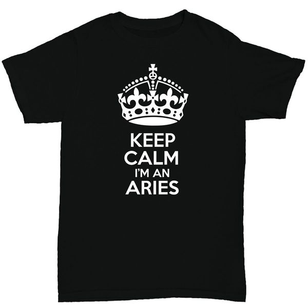 

keep calm i'm an aries men's t shirt funny humour birthday zodiac new funny tee shirt sport hooded sweatshirt hoodie