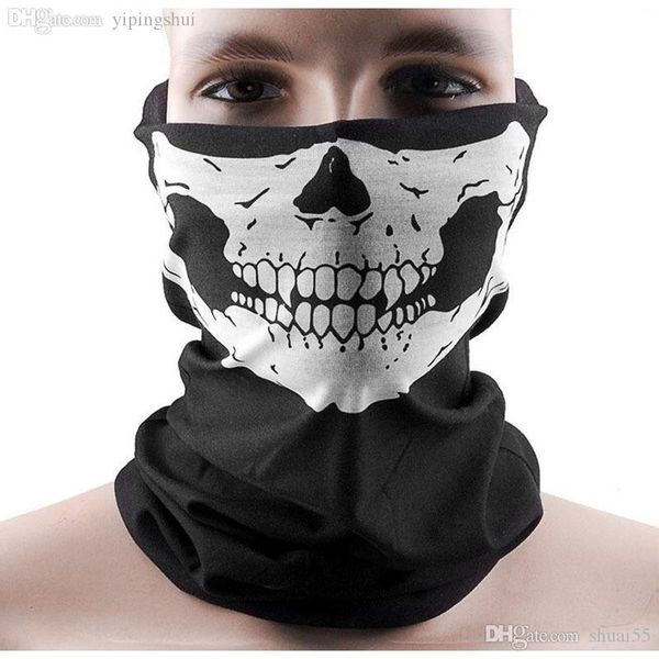 

half new wholesale-2015 face paintball ski motorcycle bandana skull biker scarf mask skeleton wholesale black sale kvfan