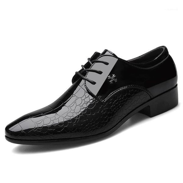

dress shoes black crocodile male patent leather oxford designer men formal man business office wedding party1