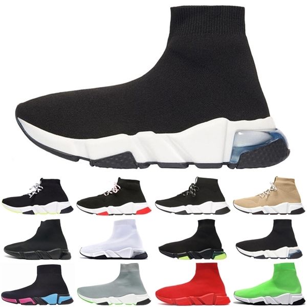 

fashion men women casual sock shoes speed trainer vintage triple socks lack-up platform mens womens trainers sneakers plate-forme