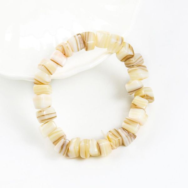 

natural cube pearl shell shell beads diy loose freshwater mother of pearl shell beads bracelet gift jewelry making accessories h jllxrx
