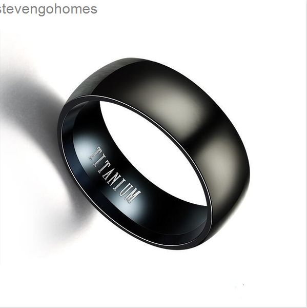 

stainless jewelry fashion men's titanium steel black ring, Silver