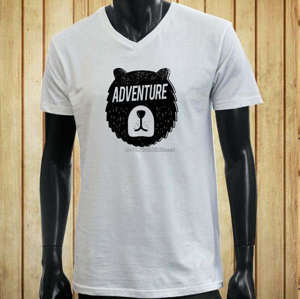 

adventure bear outdoors travel animals mountains mens white t-shirt sport hooded sweatshirt hoodie