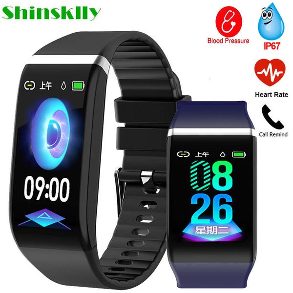 

men's women's intelligent watch, sports wristband with pedometer, heart rate blood prsure monitoring and water-proof monit