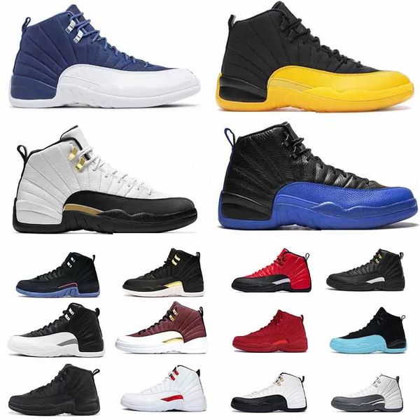

basketball shoes jumpman 12s 12 mens playoffs royalty taxi utility grind university gold cool grey bred concord legend blue bright citrus 40, Black