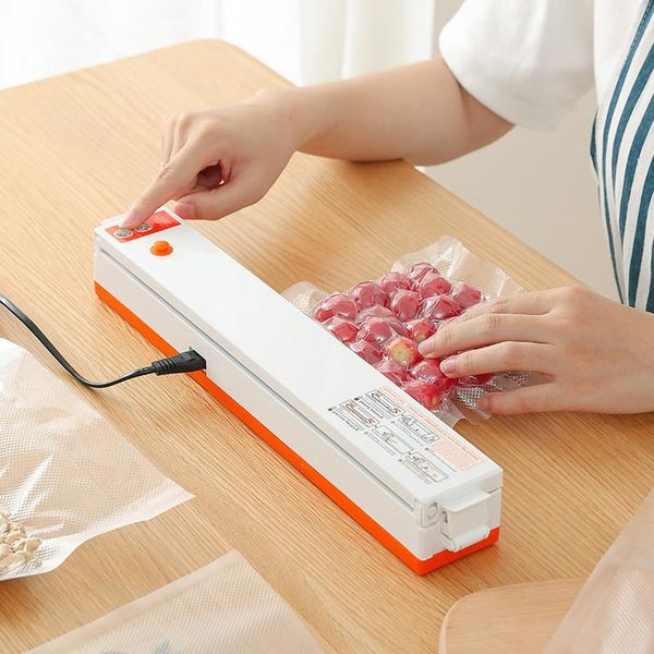 

karsah new household vacuum sealer packaging machine film sealer vacuum packer keep fresh 220v eu 110v us plug