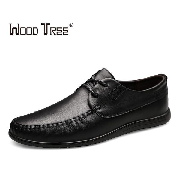 

woodtree elegant leather shoes men's formal wear men's shoes comfortable work business office oxford men, Black