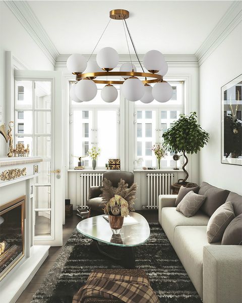 

glass ball chandelier for living room/bedroom modern design copper light fixture luminiare hanging lamp lustrse suspension gold