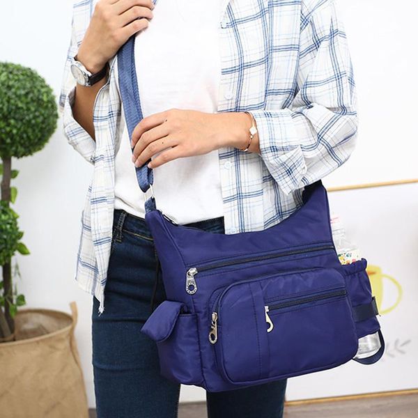 

fashion women messenger bags zipper shoulder bag waterproof oxford large capacity crossbody bag for women handbags