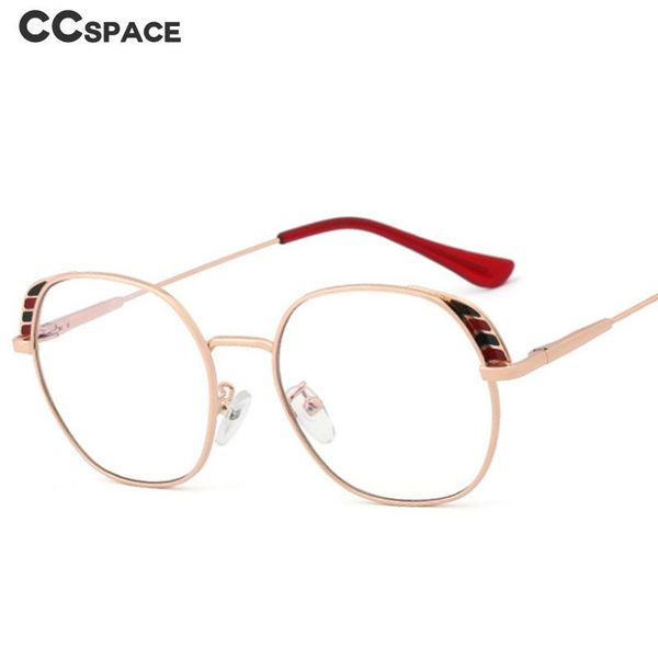 

sunglasses 48290 retro metal glasses frame anti-blue light women's optical fashion computer eyeglasses flat mirror, White;black