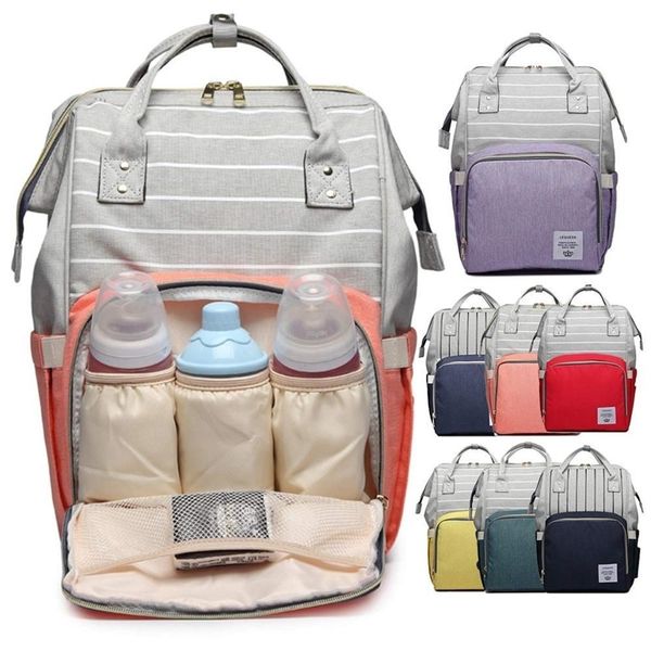 

diaper bag mummy maternity nappy bag large capacity travel stroller organizer lequeen baby nappy changing bag backpack for moms y200107