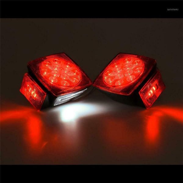 

2pcs led light 12v led trailer light kit multi-function tail lights submersible signal lamp lights truck1