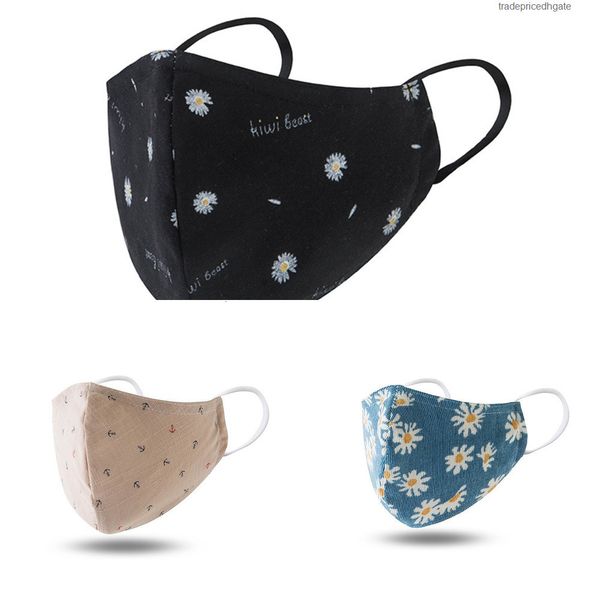 

cotton reusable 100% face washable mouth cartoon mask with filter dustproof anti pm2.5 for kids 16