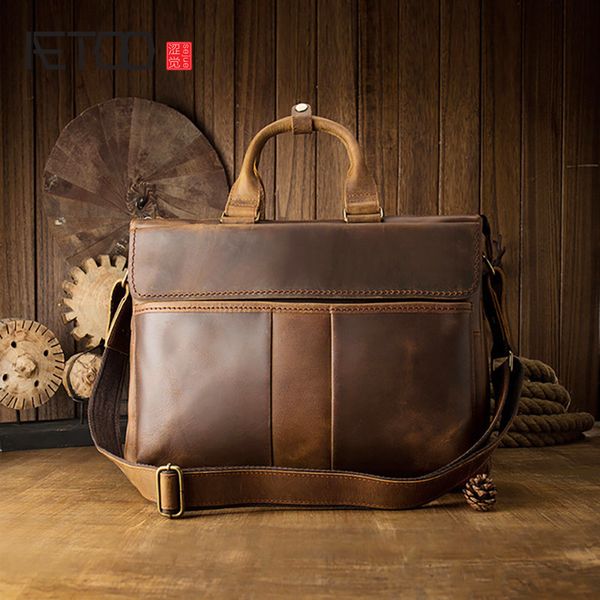 

hbp aetoo vintage leather handbags, men's leather business briefcases