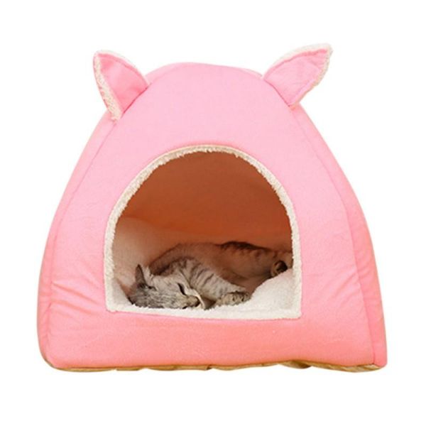 

cat beds & furniture 2021 cute four seasons universal ears warm litter sleeping bag national flag blue size m/s