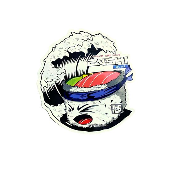 

the ten zushi 3.5 gram irregar shaped mylar bags plastic die cut 3.5g flower package custom packaging bag jllppo