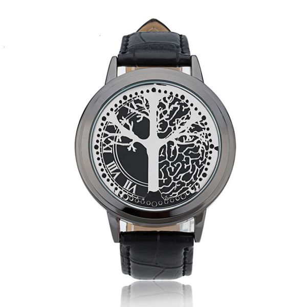 

korean fashion new creative personality intelligent leather led student couple simple waterproof trend watchbgt