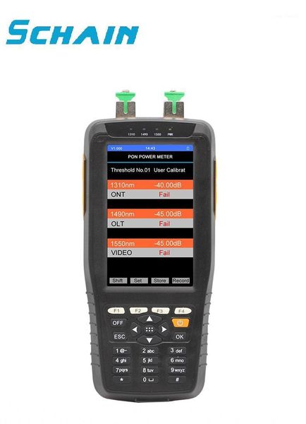 

fiber optic equipment optical pon power meter cable testing instrument with pass fail function 1310 1490 1550nm opm vfl ftth tool1
