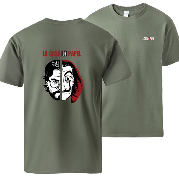 

la casa de papel horror movie mens summer brand loose fit streetwear short sleeve cool sport hooded sweatshirt hoodie men t shirt